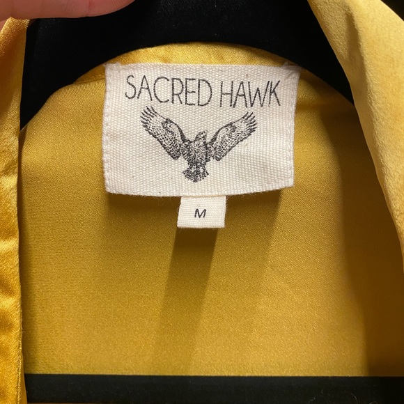 Scared Hawk Silk Wrap Dress - Picture 3 of 3